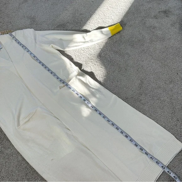 SOLD | Kerri Rosenthal Women’s Poppy Be Alright Duster Cardigan Sweater Cream L - Picture 13 of 14